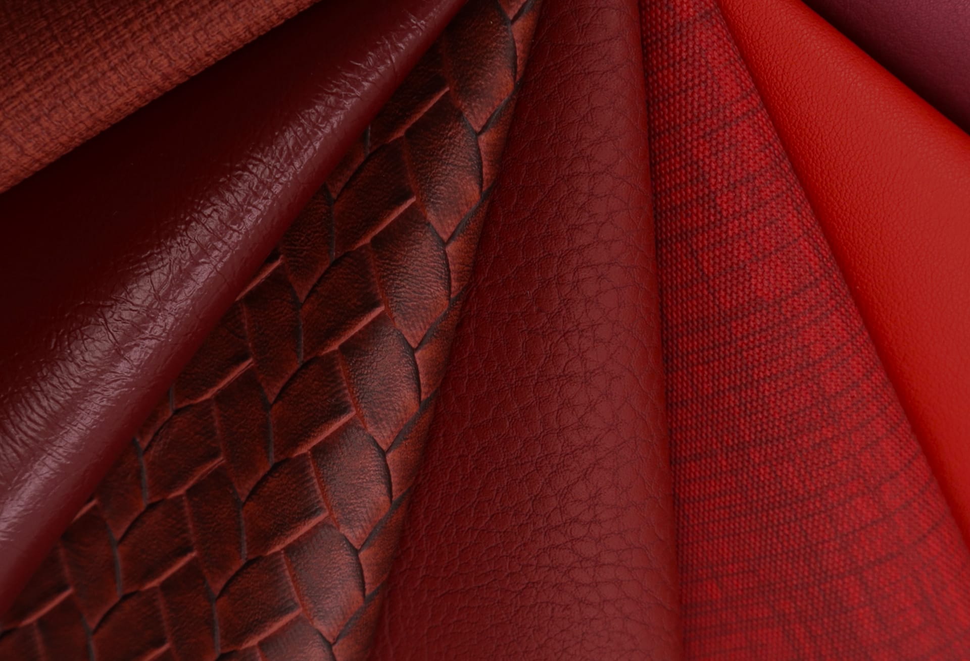 Real leather upholstery with natural patina